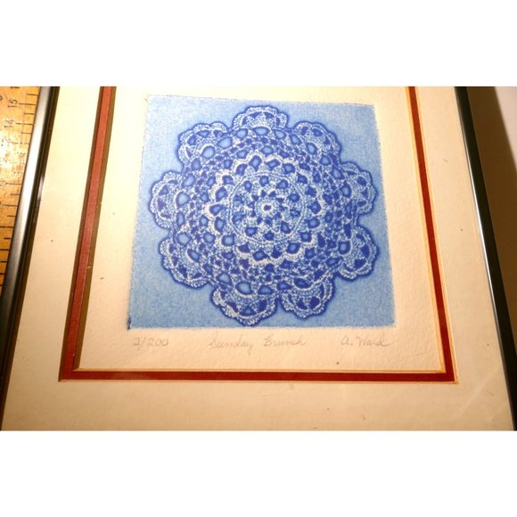 Art - Ann Ward Signed Limited Edition Engraving of Sunday Brunch 2 of 200 - Picture 12 of 14